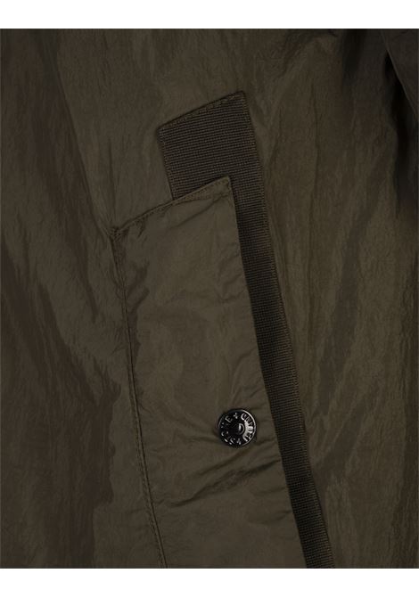 Giacca Con Cappuccio Verde Militare In CRINKLE REPS R-NY STONE ISLAND | K1S154100092-S0A23V0054